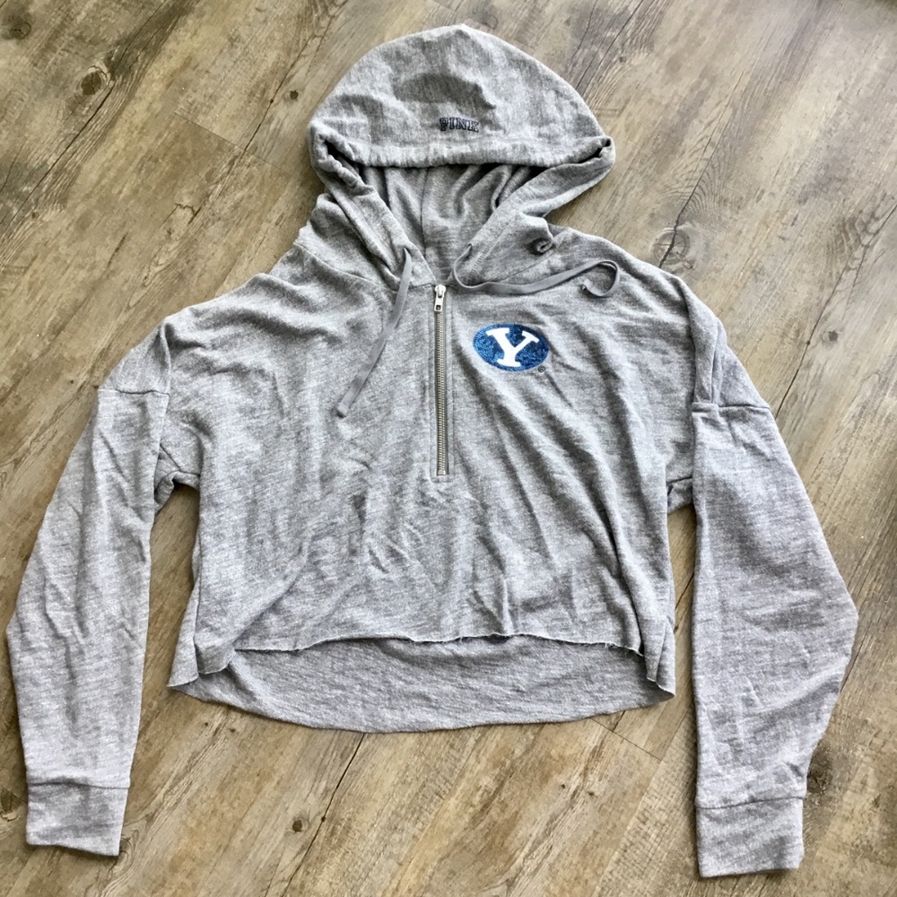 Victoria's Secret PINK Campus Half-Zip Hoodie - Picture 3 of 6